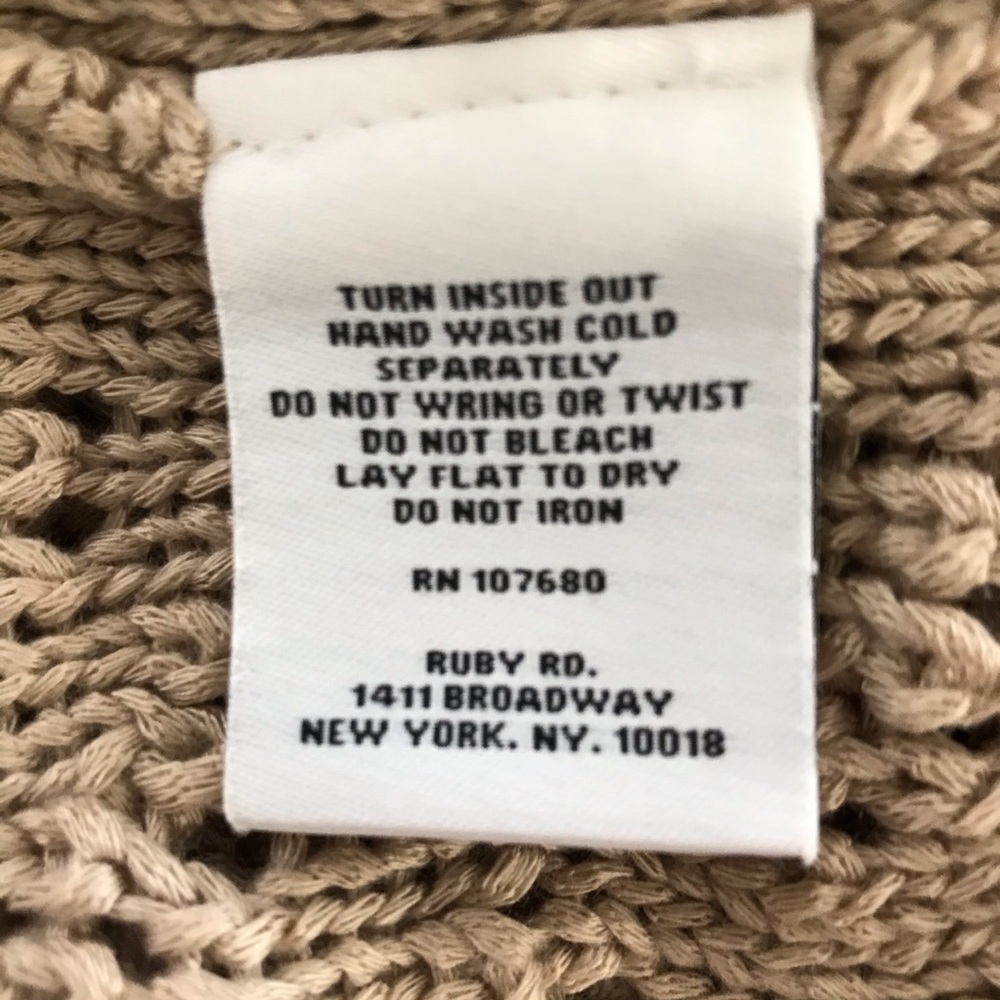 Ruby rd tan sweater ( Large) - Picture 7 of 7